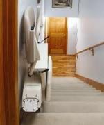 Stair lift in a home