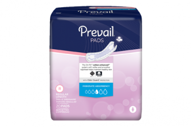 Prevail Pads Incontinence Product Delivery